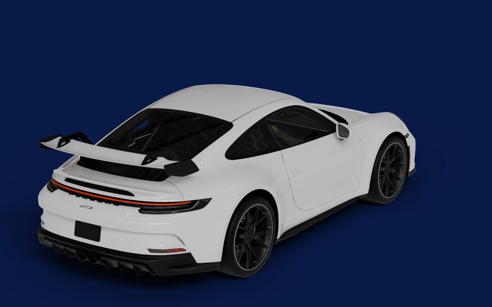 Seguro auto — esportivo de luxo em estúdio
